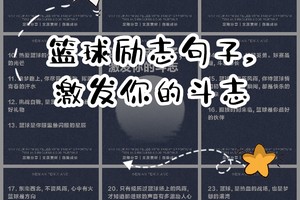 坚持篮球训练的励志语录图片